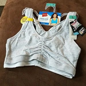Four Hanes Cooling Comfort Flex Fit Sports Bras